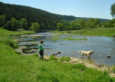 Notre rivière "le Doubs" à 3 kms