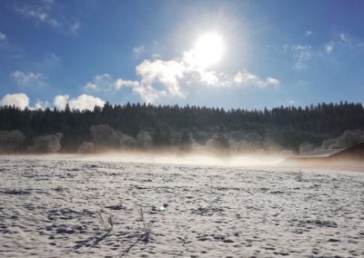 Paysage du Haut-Doubs en hiver
